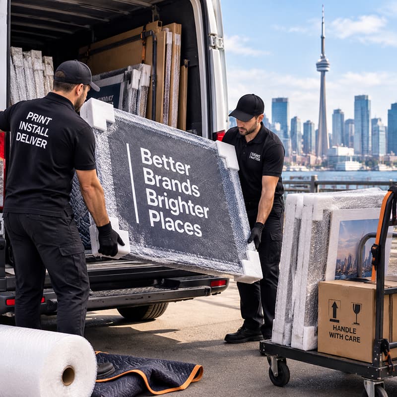 Stop Ruining Your Expensive Signs: How to Transport Print Products in Toronto Without Damage.