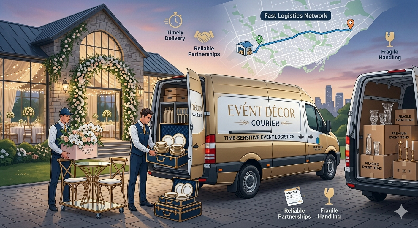 5 Reliable Event Rental & Wedding Décor Courier Services for Stress-Free Setup Delivery