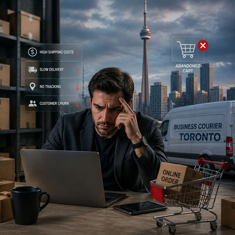 Business Courier Toronto: Why Your E-commerce Store Is Losing Customers Over Shipping